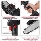 Cordless Battery Powered Electric Chainsaw for Tree Trimming, Wood Cutting