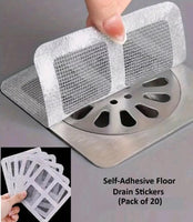 Self-Adhesive Floor Drain Stickers (Pack of 20)
