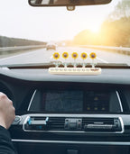 Swinging Sun Flower Dashboard Decor For Car (Pack of 5)