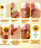 Swinging Sun Flower Dashboard Decor For Car (Pack of 5)